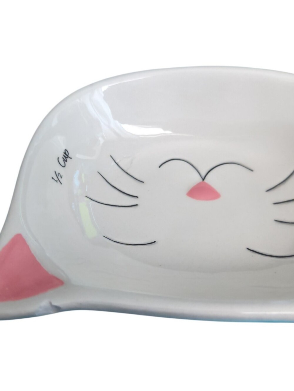 Cat Lovers Gray Ceramic Nesting Measuring Cups Stoneware Kitty Set Of 4 - Picture 5 of 5